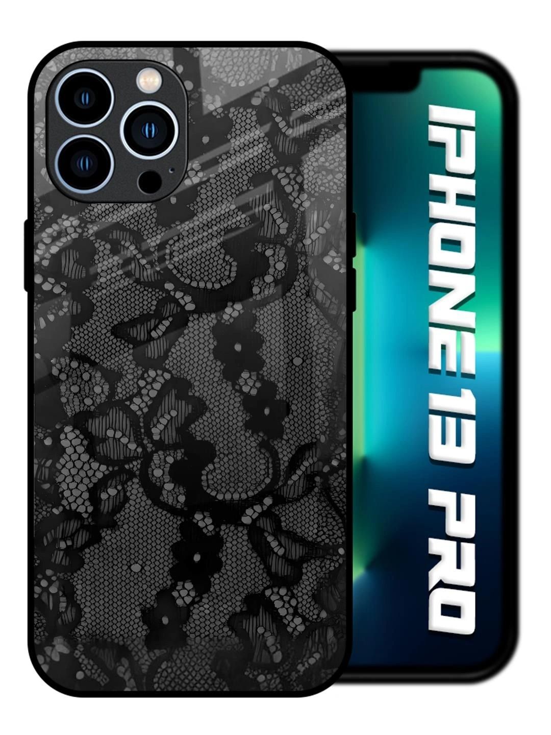QRIOH Floral Printed iPhone 13 Pro Back Case Mobile Accessories-picture-16