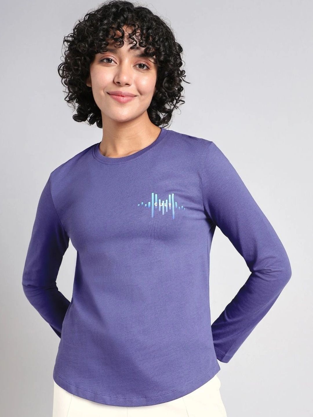 CULT Women's Blue Rhythm and Move Print Fullsleeve T-shirt-picture-17