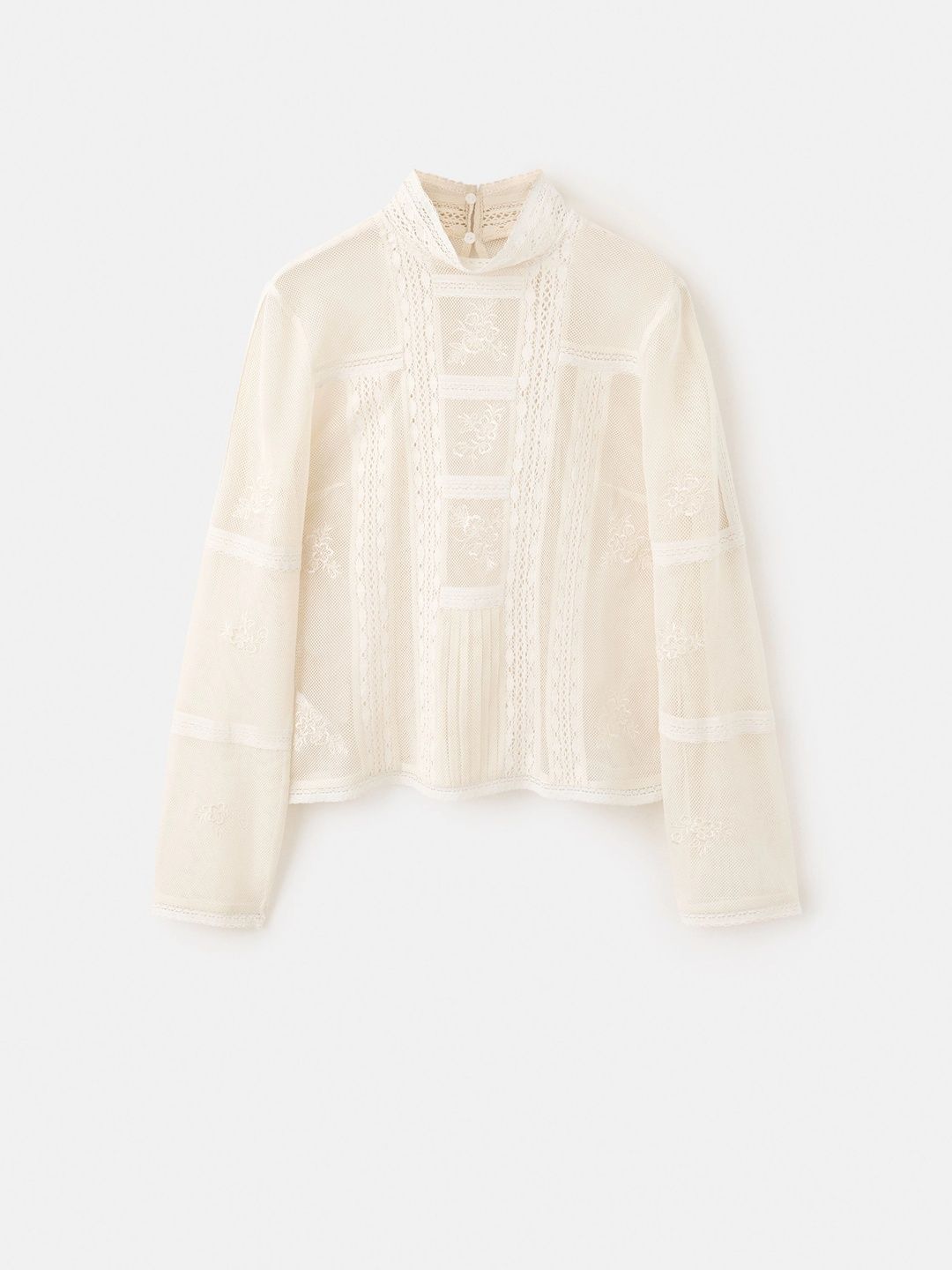 MANGO Floral Embroidered Cotton Lace Top-picture-34