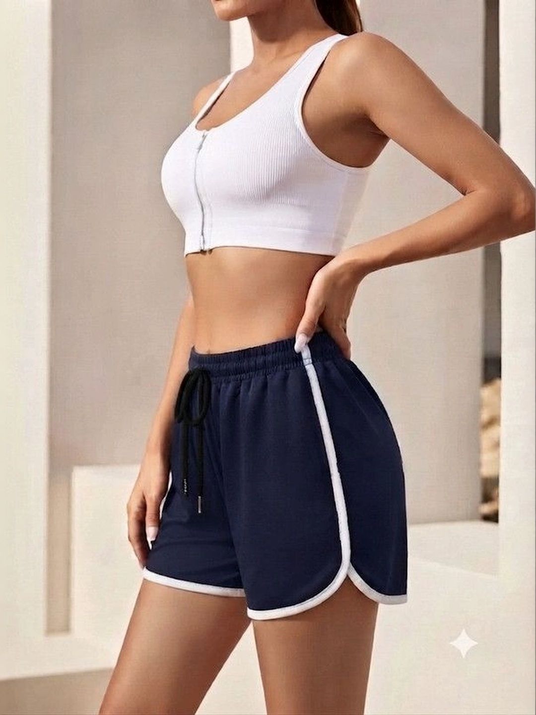 Fasha Women High-Rise Training or Gym Sports Shorts-picture-39