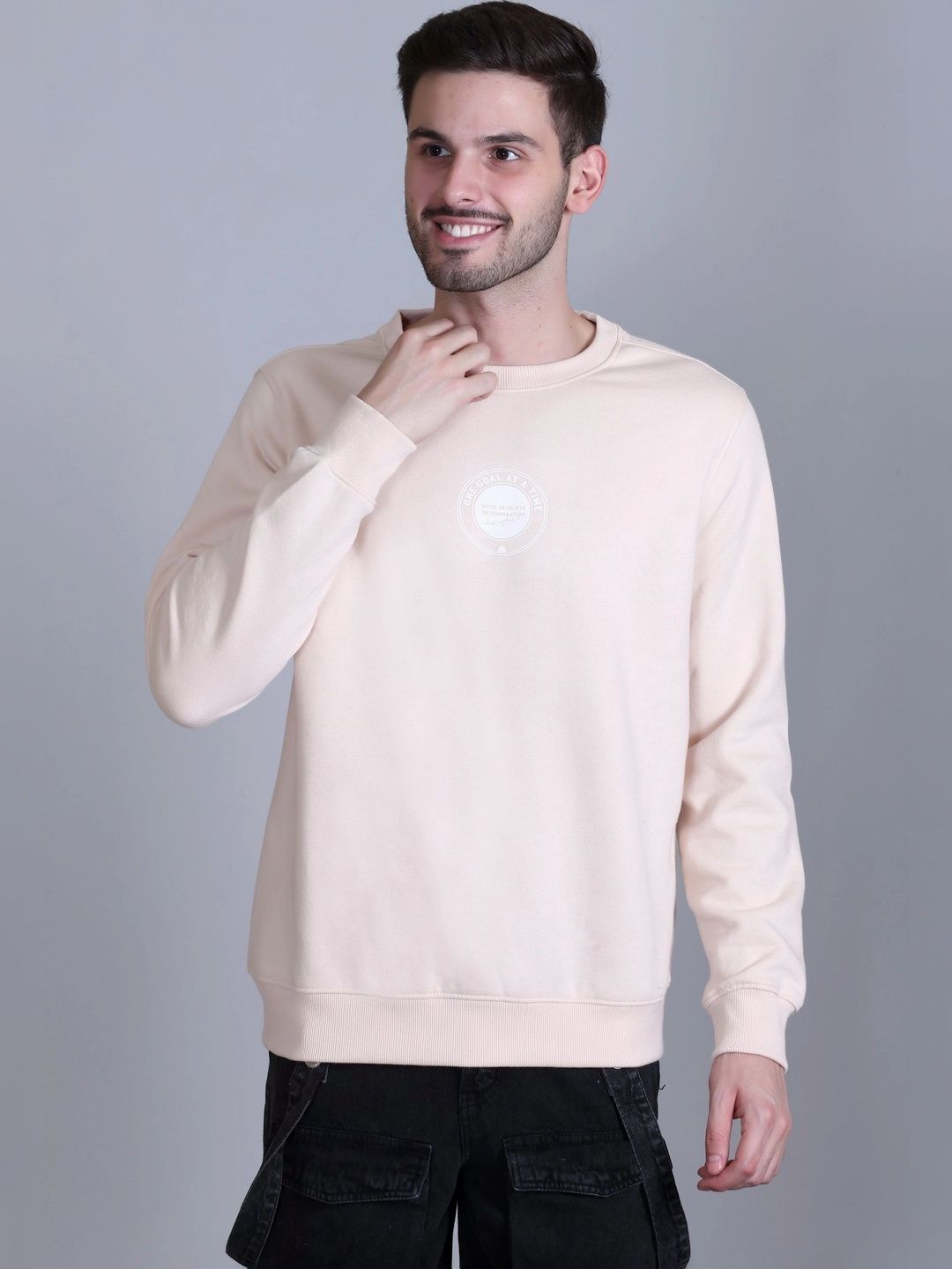 HERE&NOW Men Printed Sweatshirt-picture-30