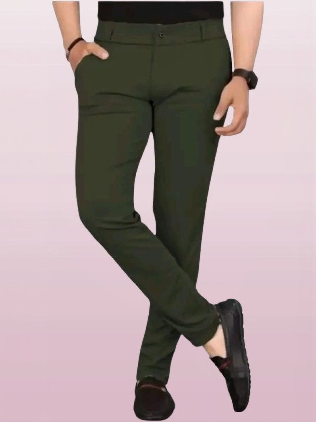 Nitya TrackP Men Smart Slim Fit Trousers-picture-34