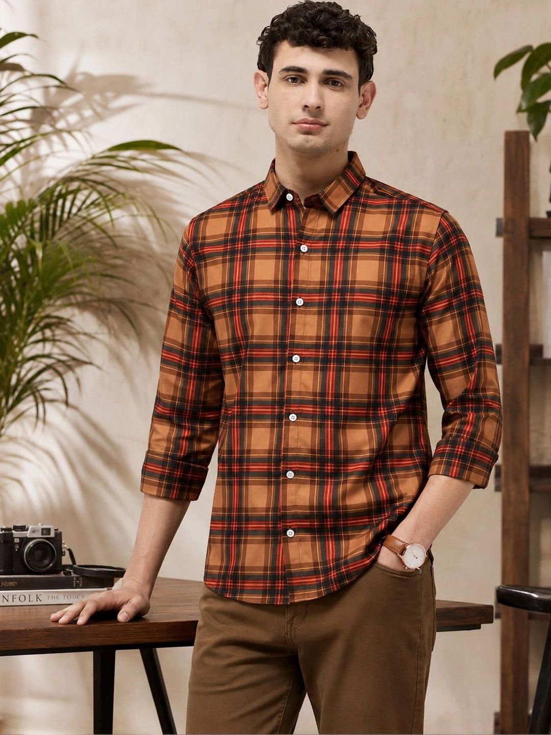 AGNIVAR COLLECTION Men Comfort Checked Casual Shirt-picture-32