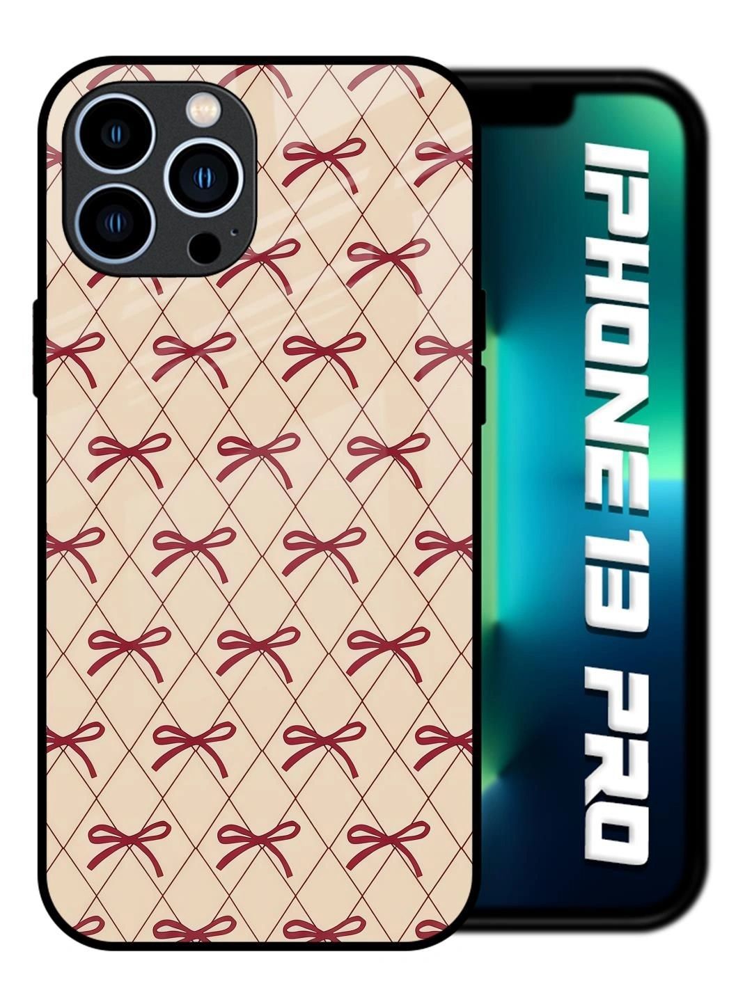 QRIOH Geometric Printed iPhone 13 Pro Back Case Mobile Accessories-picture-56