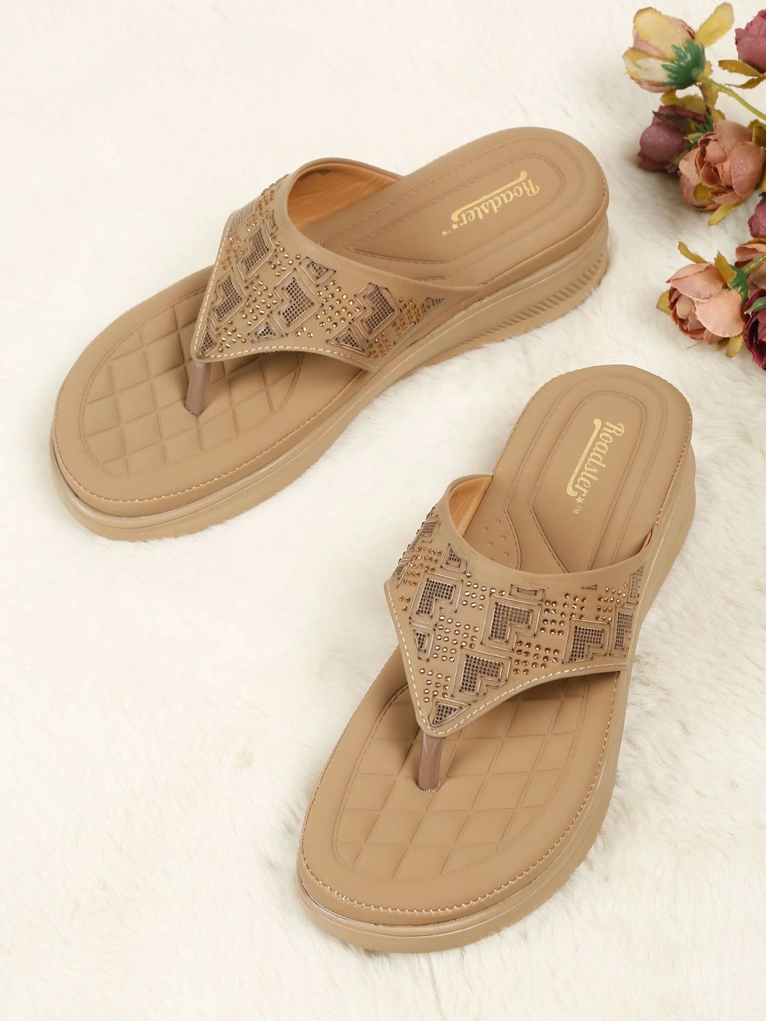 Roadster Embellished Wedge Sandals-picture-47
