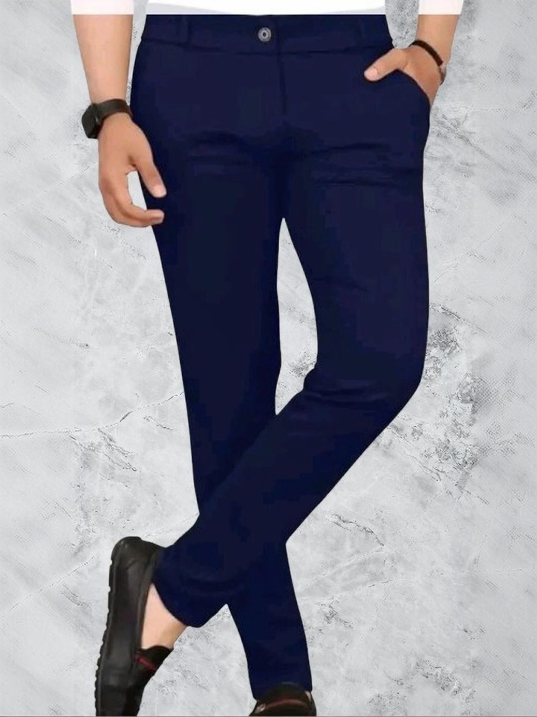 Nitya TrackP Men Smart Slim Fit Trousers-picture-11