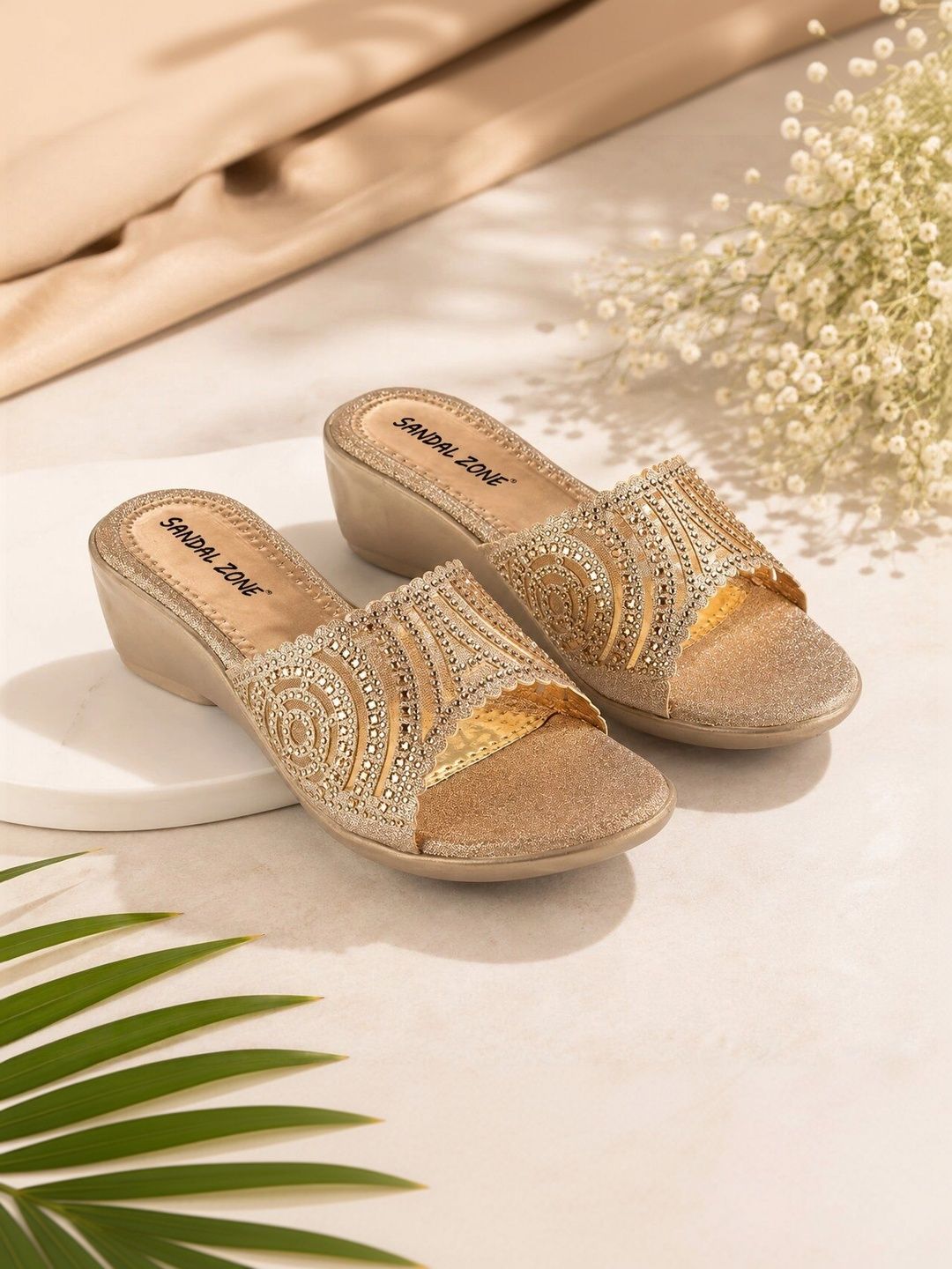 SANDALZONE Embellished Party Wedge Mules-picture-26