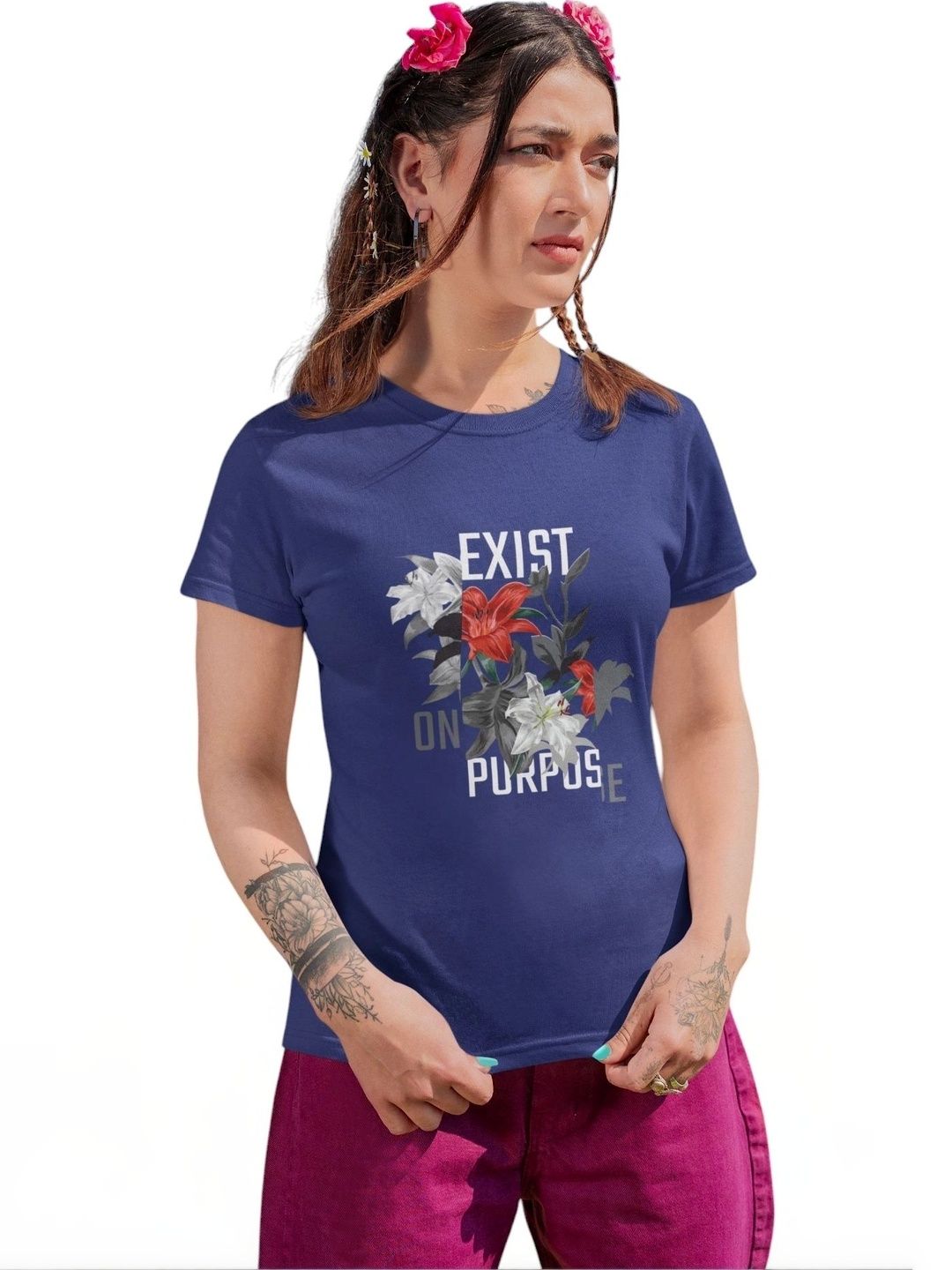 Elegantcrafts Floral Print Cotton Top-picture-56