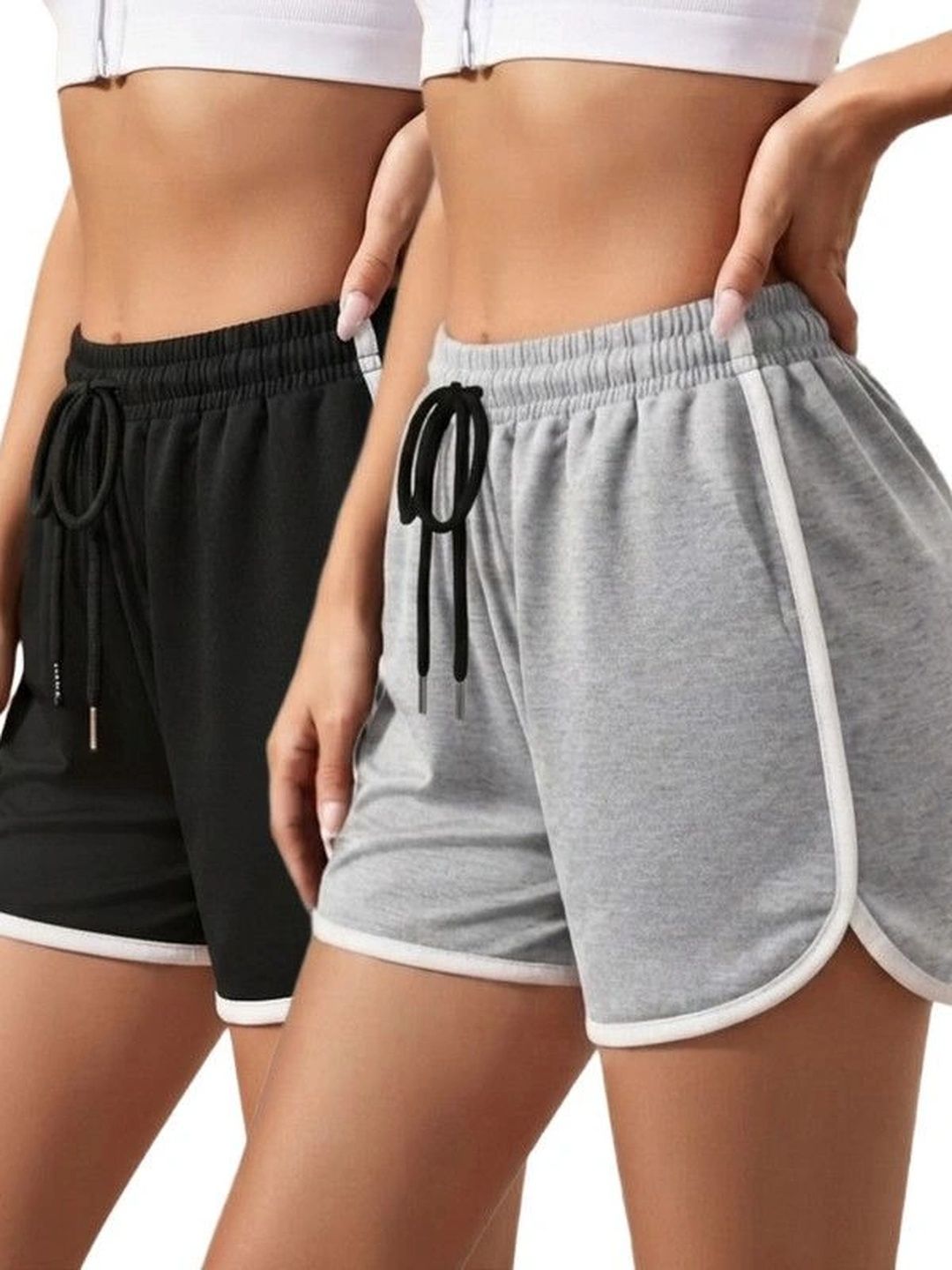 DIAZ Women High-Rise Training or Gym Shorts-picture-18