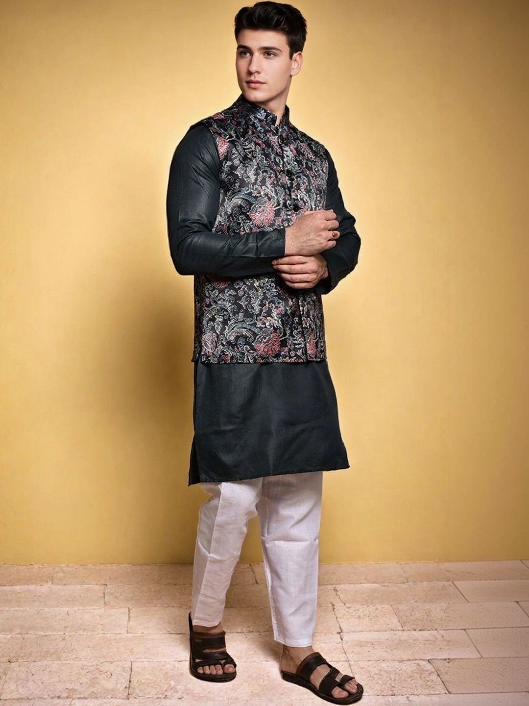 Moda Rapido Men Regular Pure Cotton Kurta with Pyjamas-picture-29