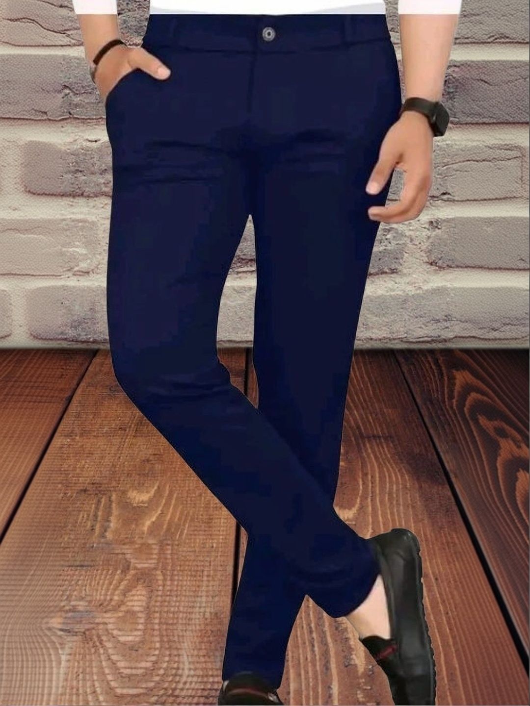 Nitya TrackP Men Smart Slim Fit Trousers-picture-44