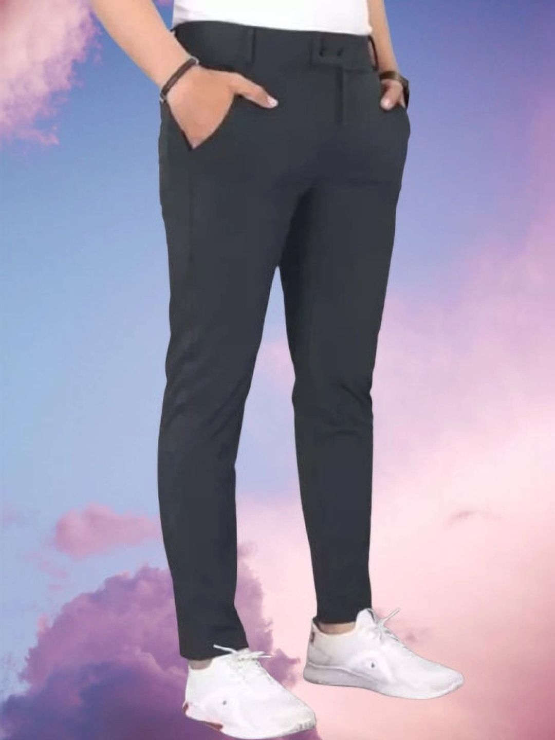 Nitya TrackP Men Smart Slim Fit Trousers-picture-38