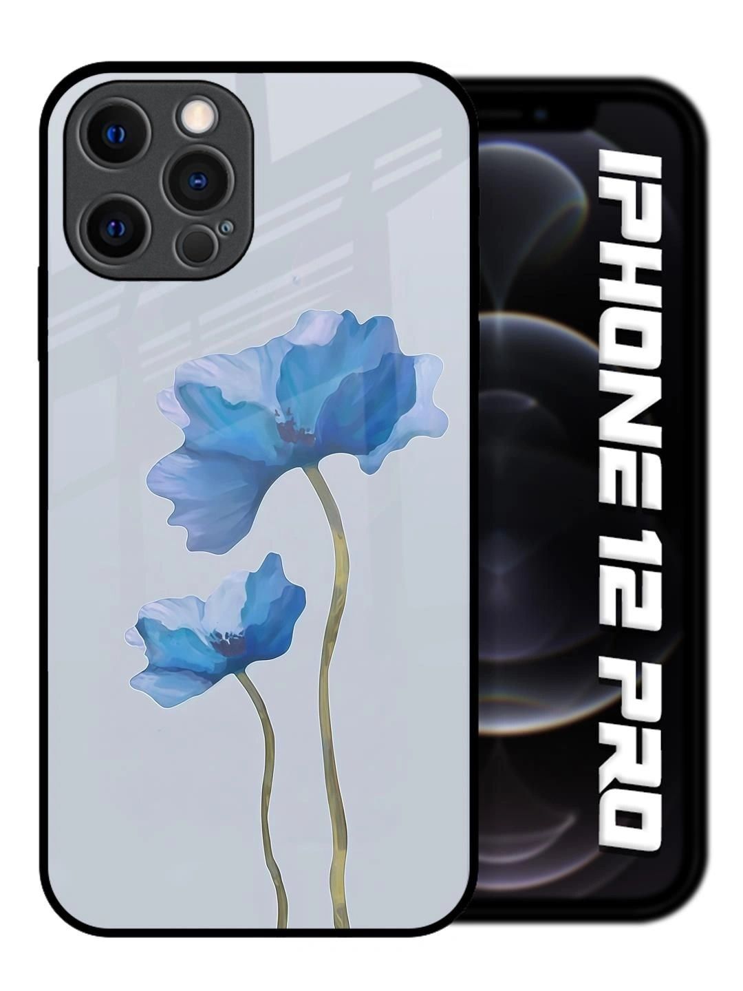QRIOH Floral Printed iPhone 12 Pro Back Case Mobile Accessories-picture-29