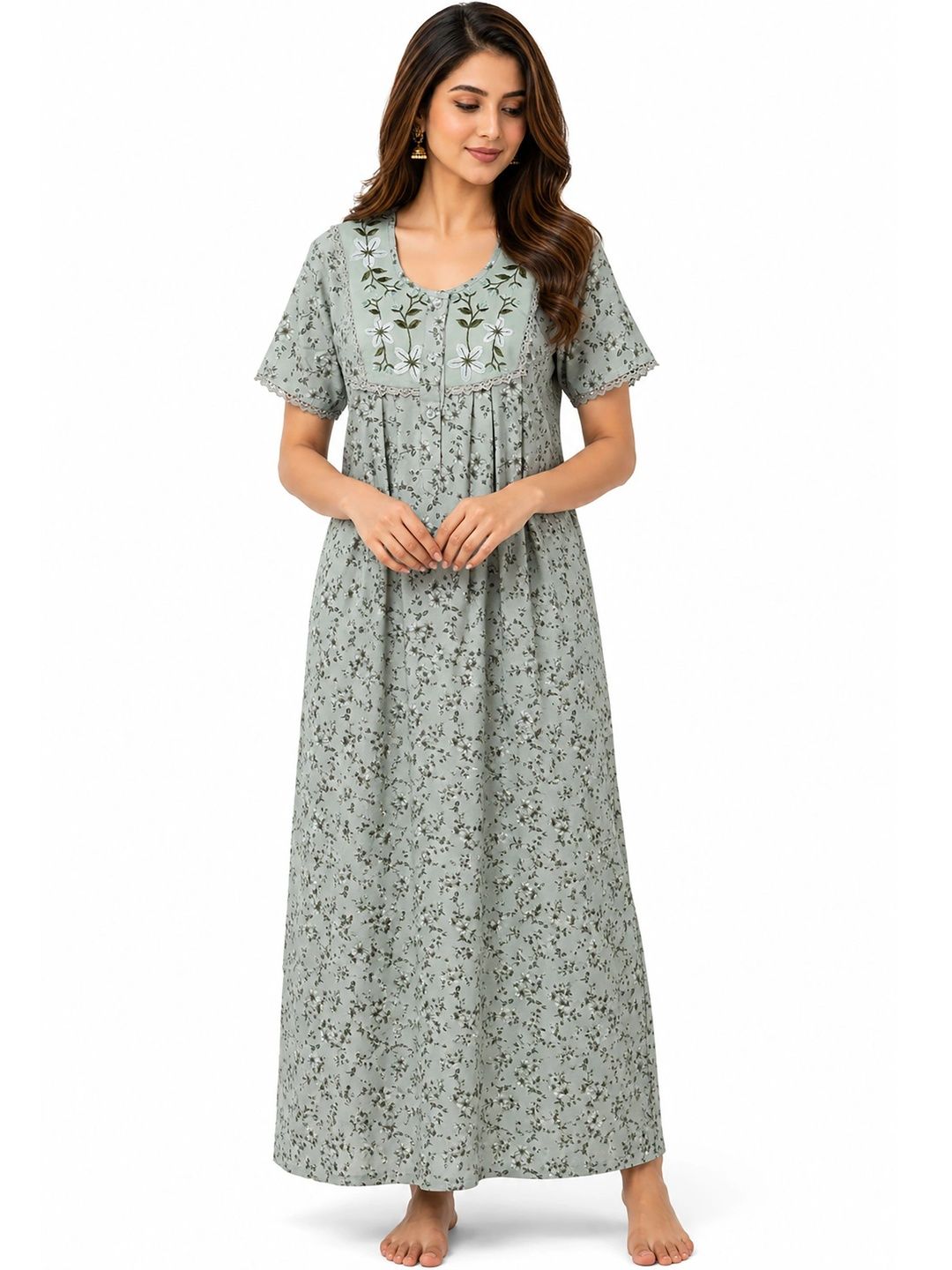 Orchid Elegance Printed Maxi Nightdress-picture-48