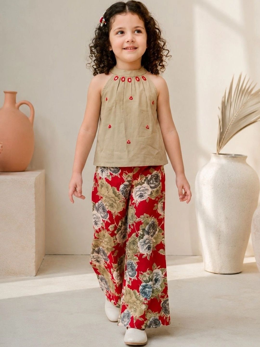 LIL SPROUTZ Bohemian Embellished Top with Palazzos-picture-11