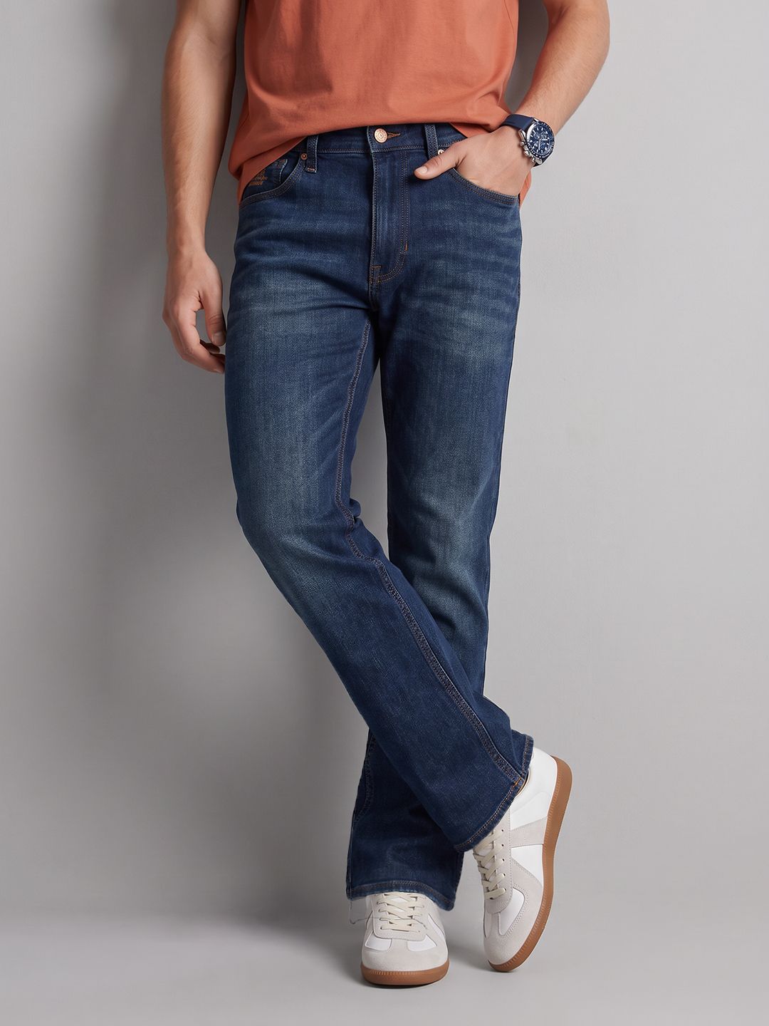 U.S. Polo Assn. Denim Co. Men Connor Bootcut Light Fade Stretchable Jeans-picture-13