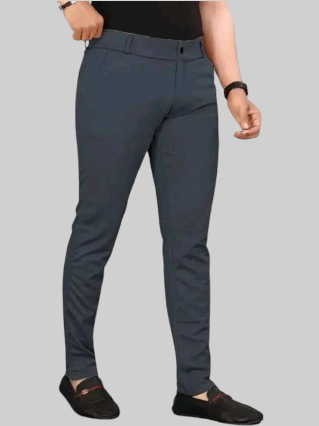 Nitya TrackP Men Smart Slim Fit Trousers-picture-56