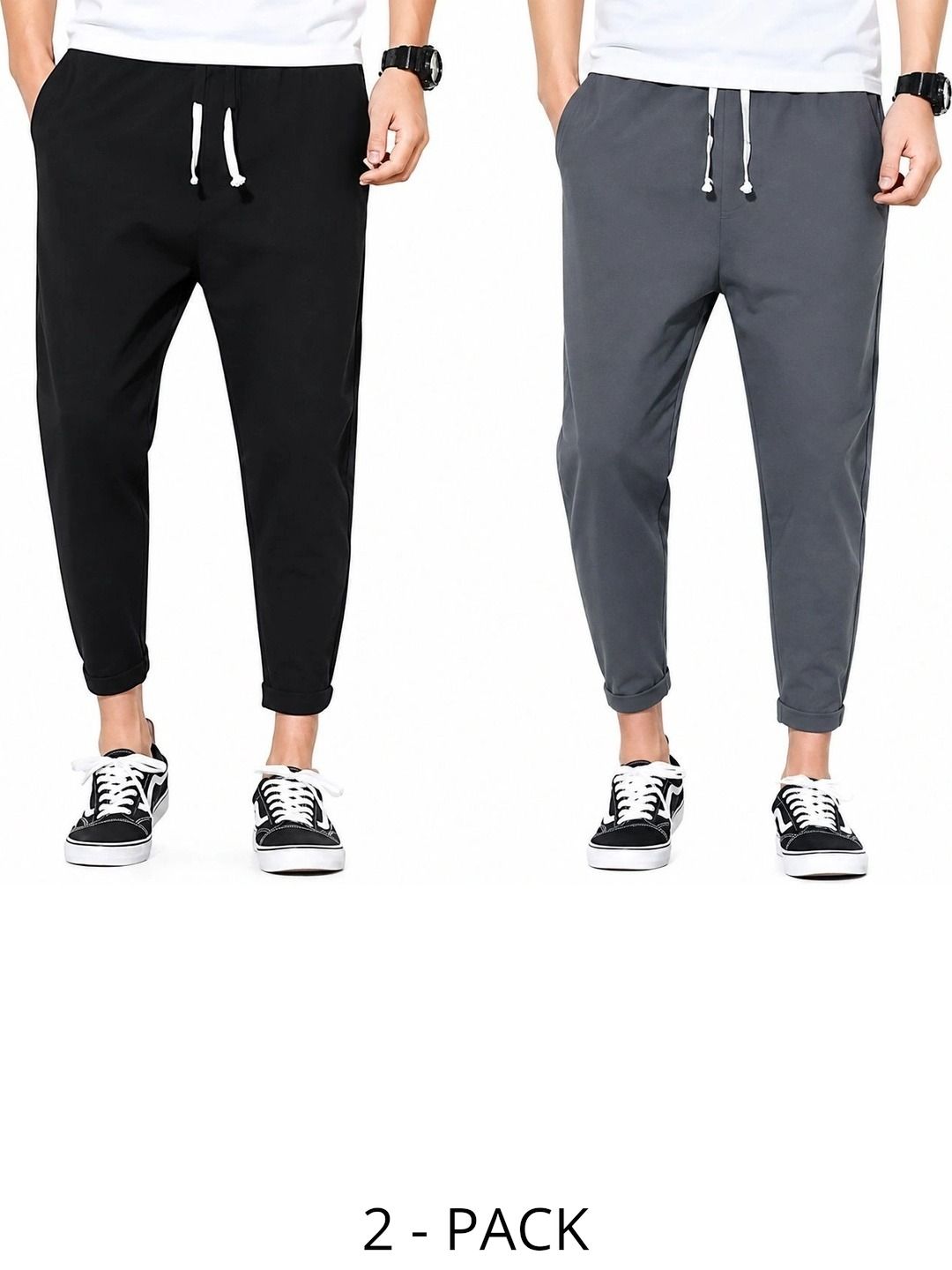 MFB Men Pack of 2 Regular Fit Dry Fit Training Joggers-picture-23
