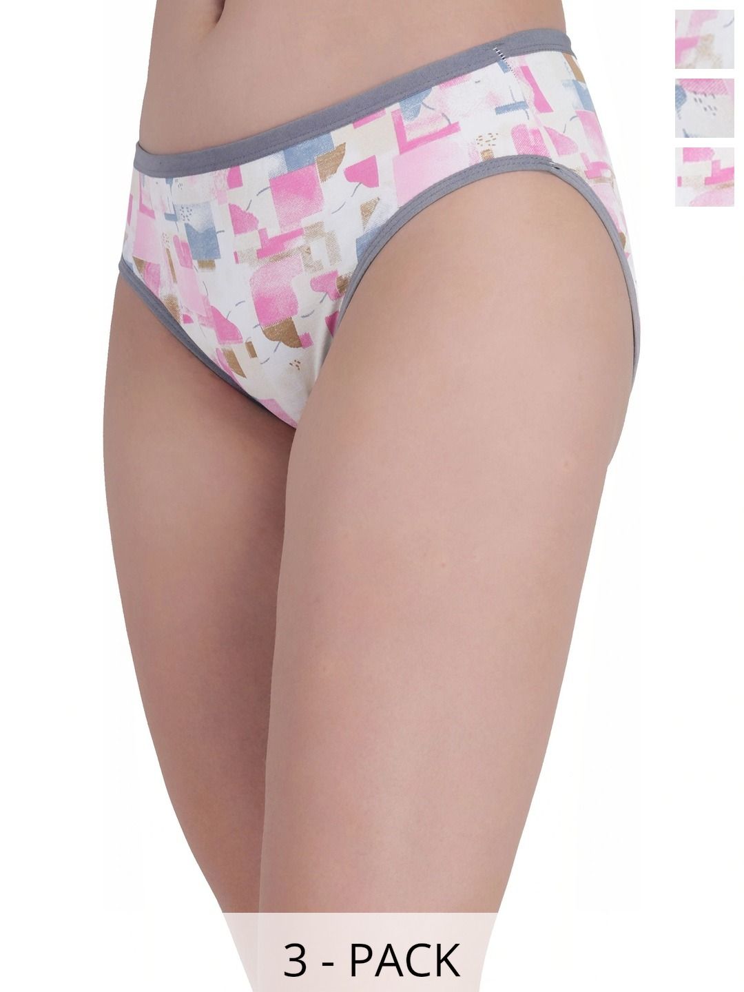 Bebron Women Pack of 3 Printed Assorted Bikini-picture-34