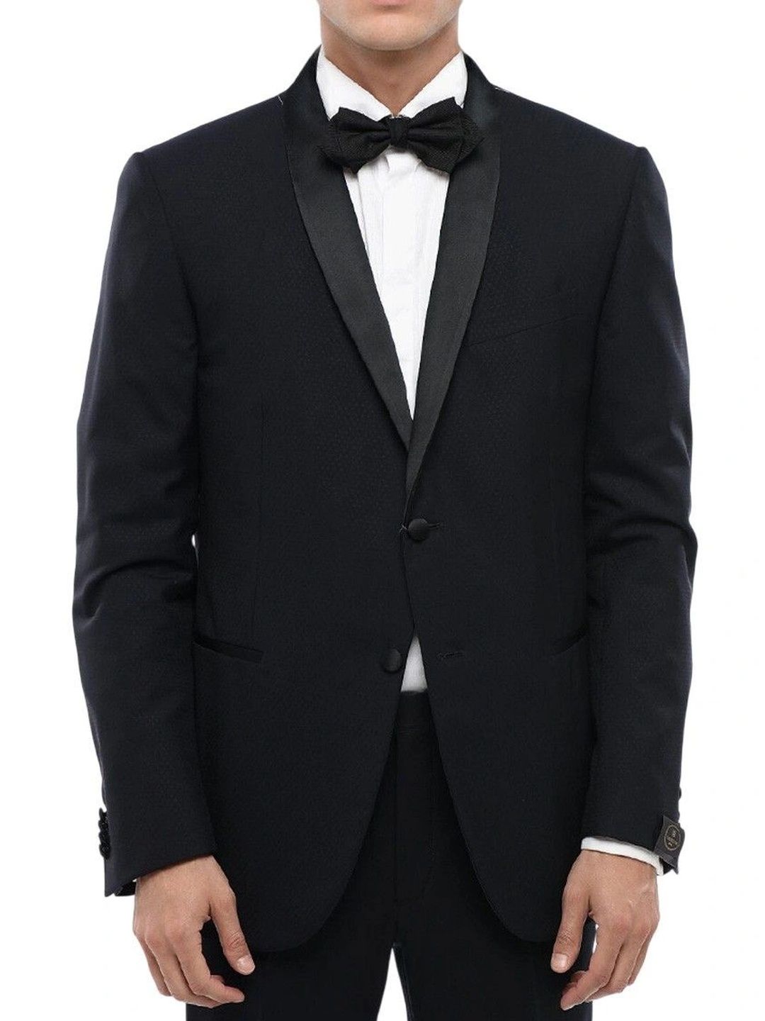 Corneliani Blue Shawl Lapel Tuxedo Blazer-picture-10