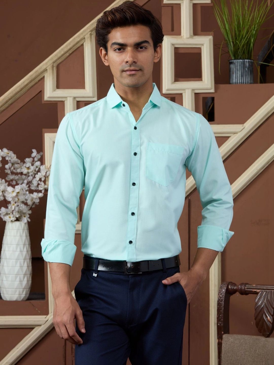 HERE&NOW Men Slim Fit Casual Shirt-picture-46