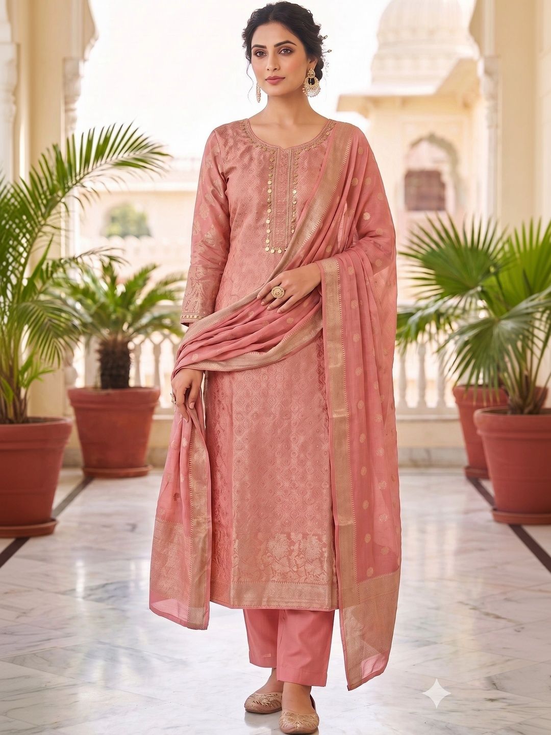 Rosaniya Pure Silk Unstitched Dress Material-picture-37