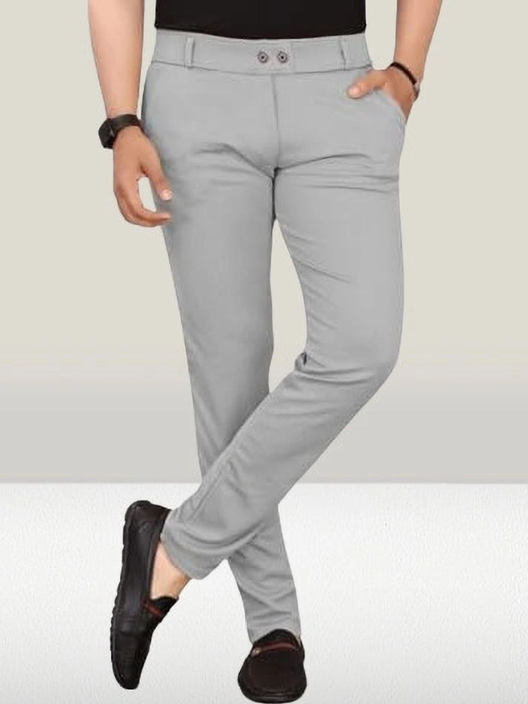 Nitya TrackP Men Smart Slim Fit Trousers-picture-11
