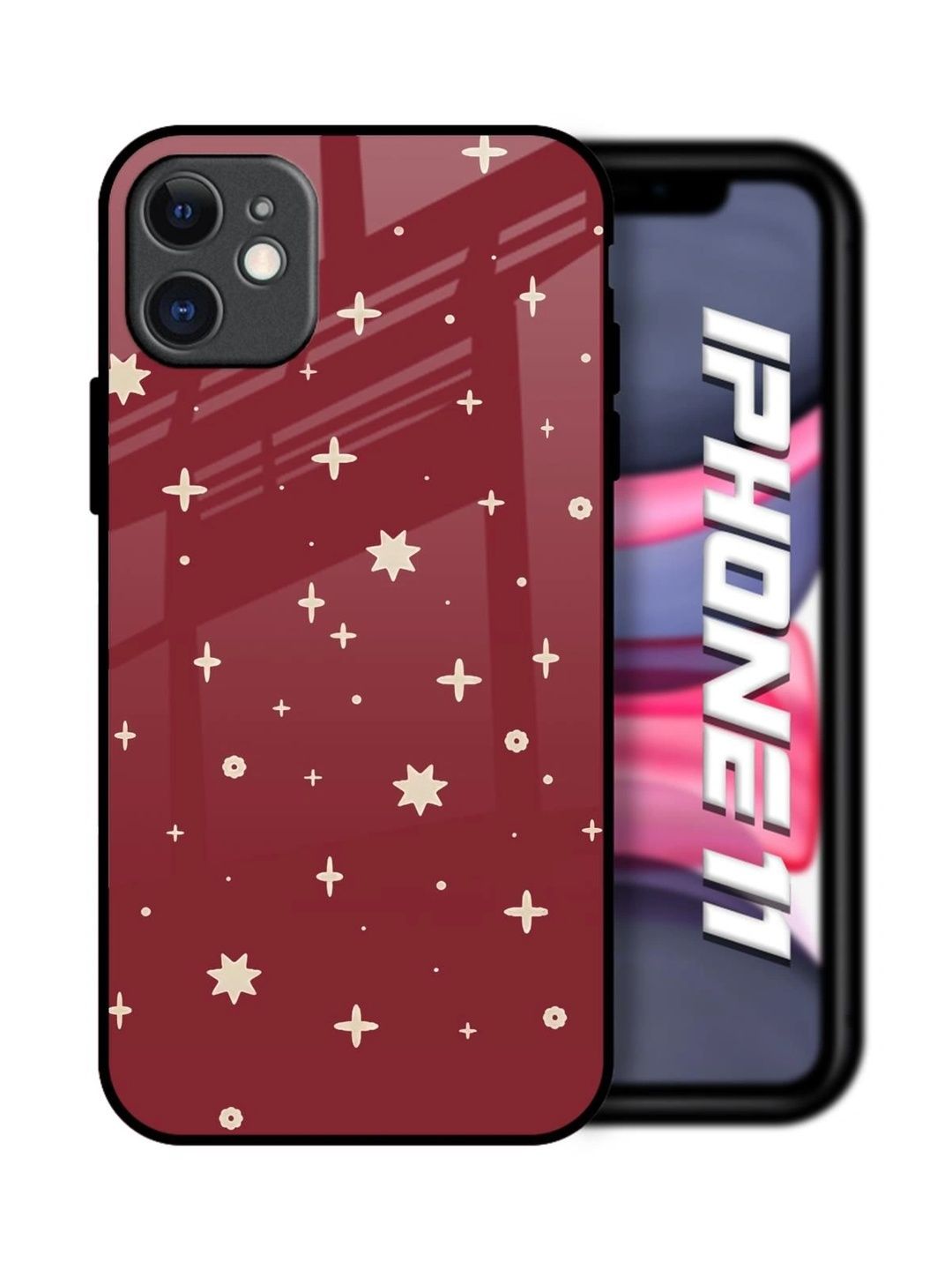 QRIOH Geometric Printed iPhone 11 Back Case Mobile Accessories-picture-37