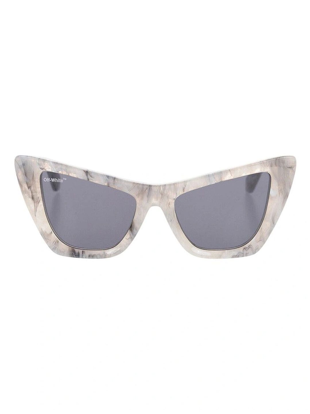 Off-White Unisex Grey Cateye Sunglasses with-image-3