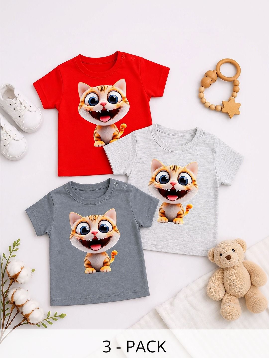 THE MAPLES FASHION Boys 3 Printed T-shirt-picture-16