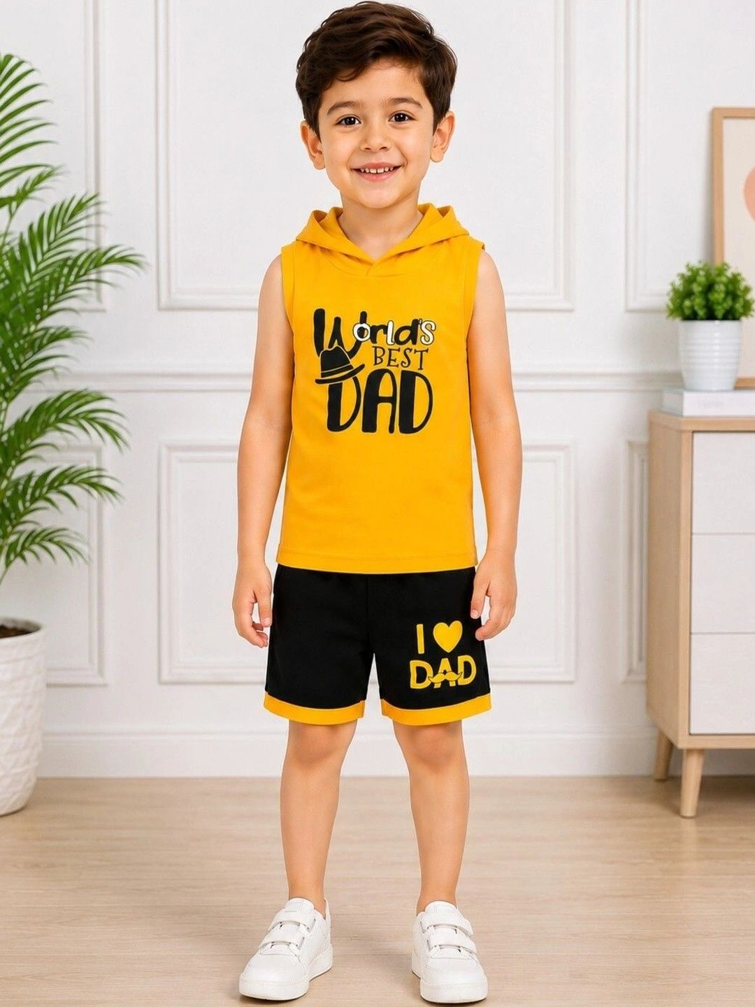 JENNY GARMENT Unisex Kids Printed T-shirt with Shorts-image-44