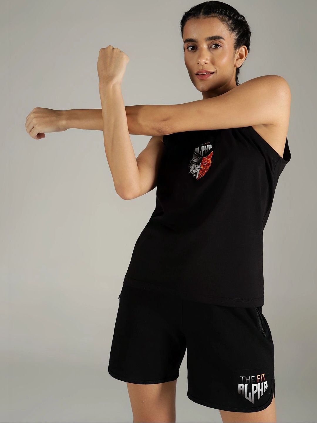 THE FIT ALPHA Women Training or Gym Sports Shorts-picture-43