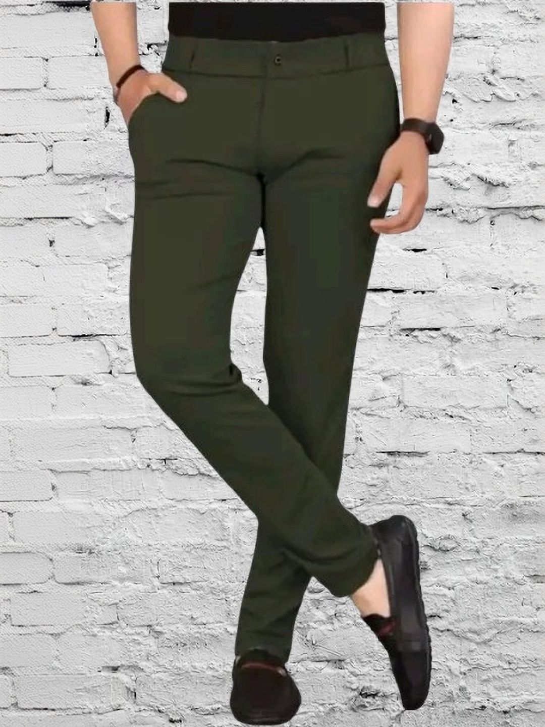 Nitya TrackP Men Smart Slim Fit Trousers-picture-20