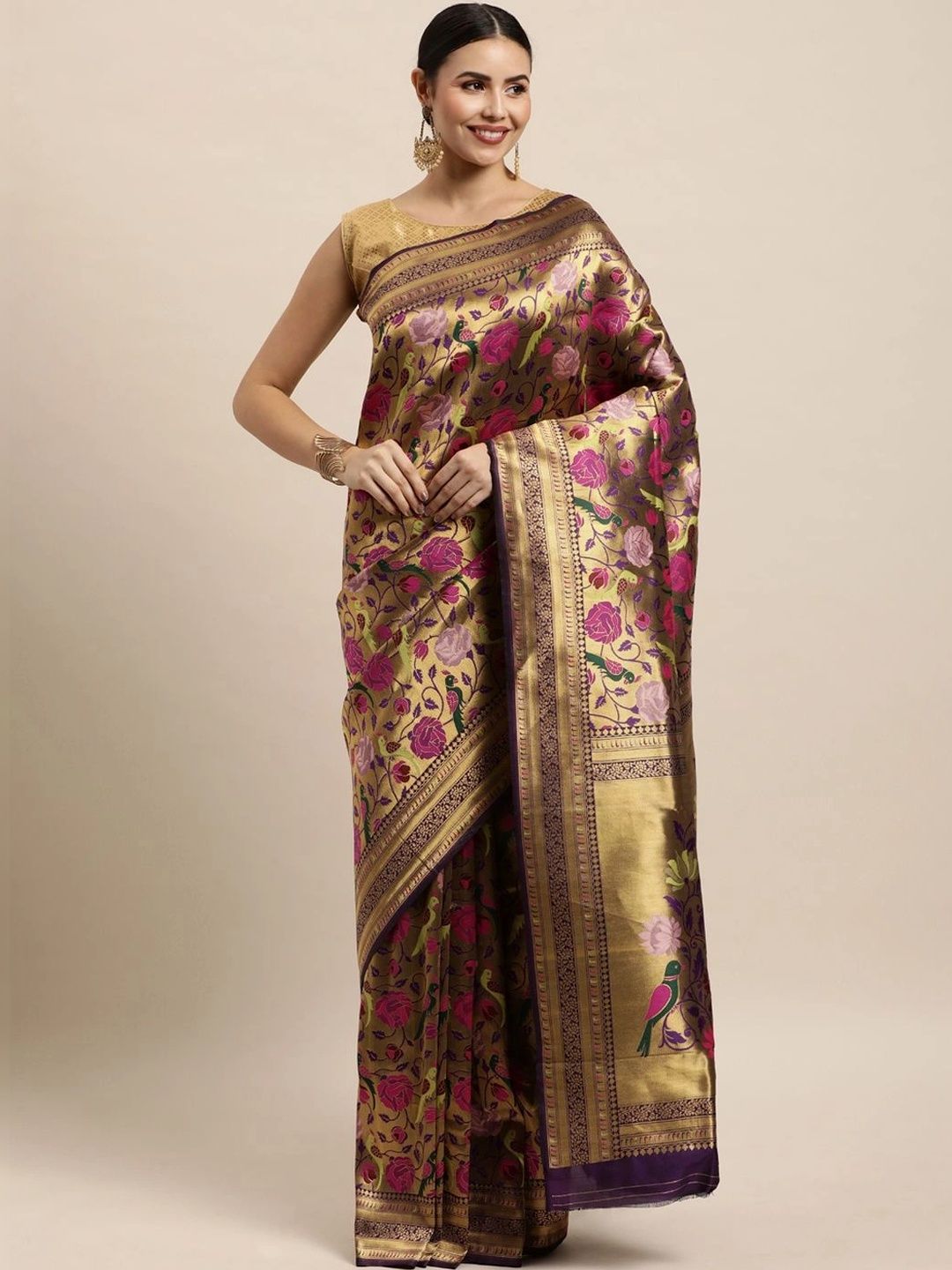 Royal Rajgharana Saree Woven Design Zari Banarasi Sarees-picture-48