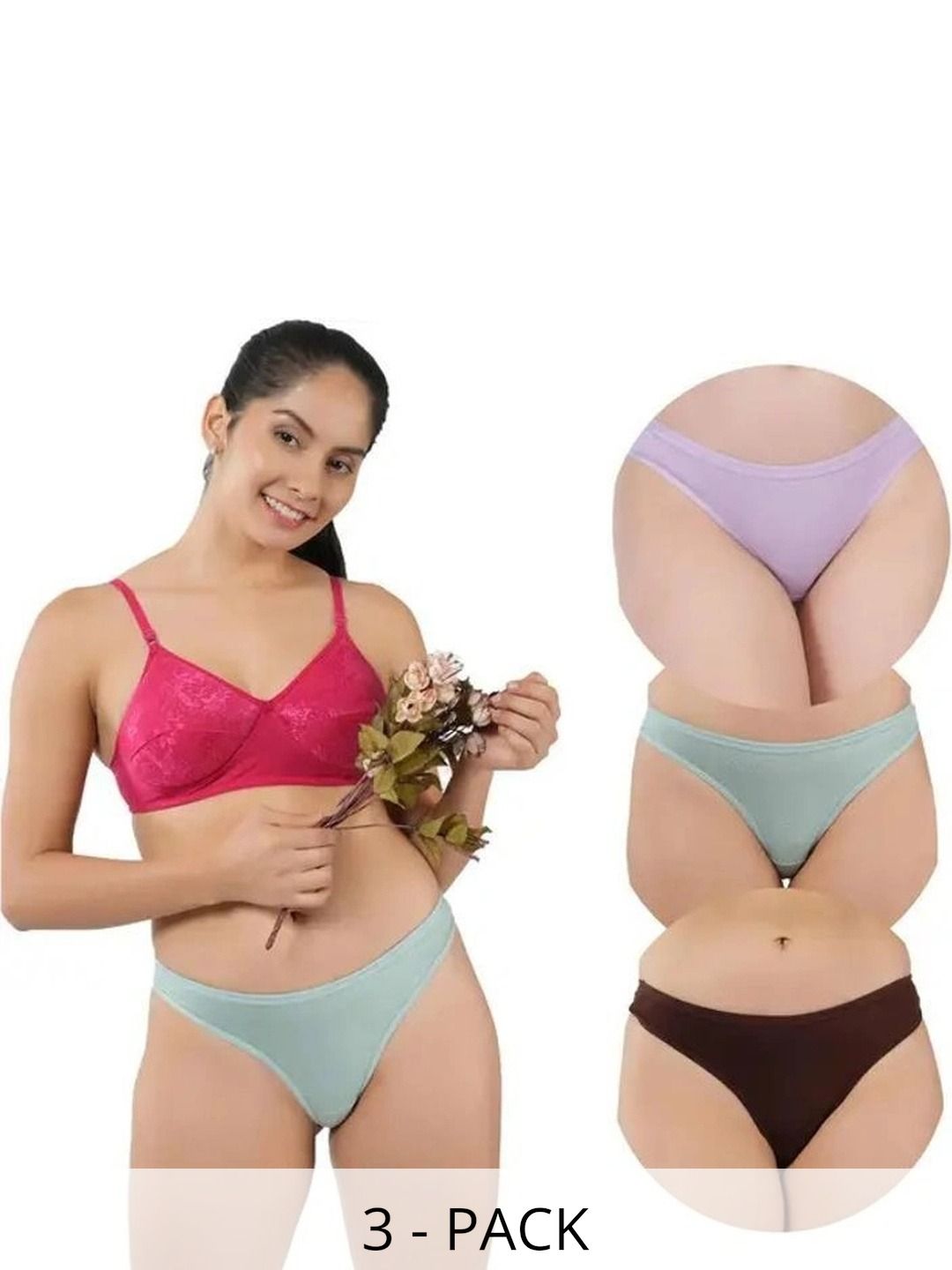 Bebron Women Pack of 3 Assorted Bikini-picture-44