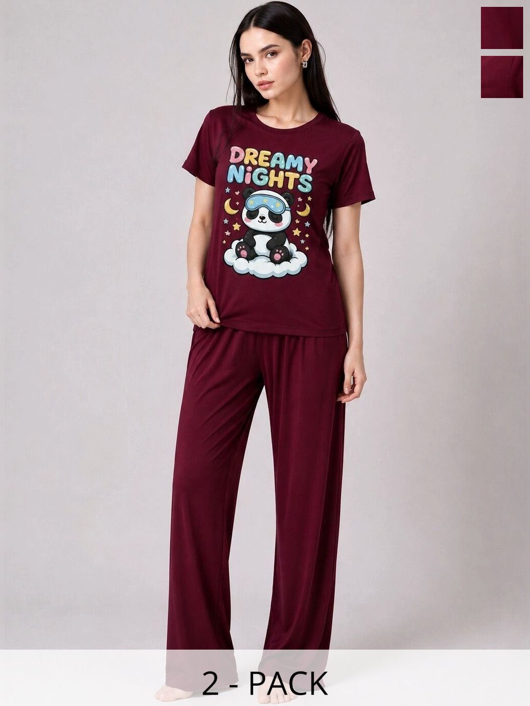 ELVIA Women Printed Night suit-picture-24