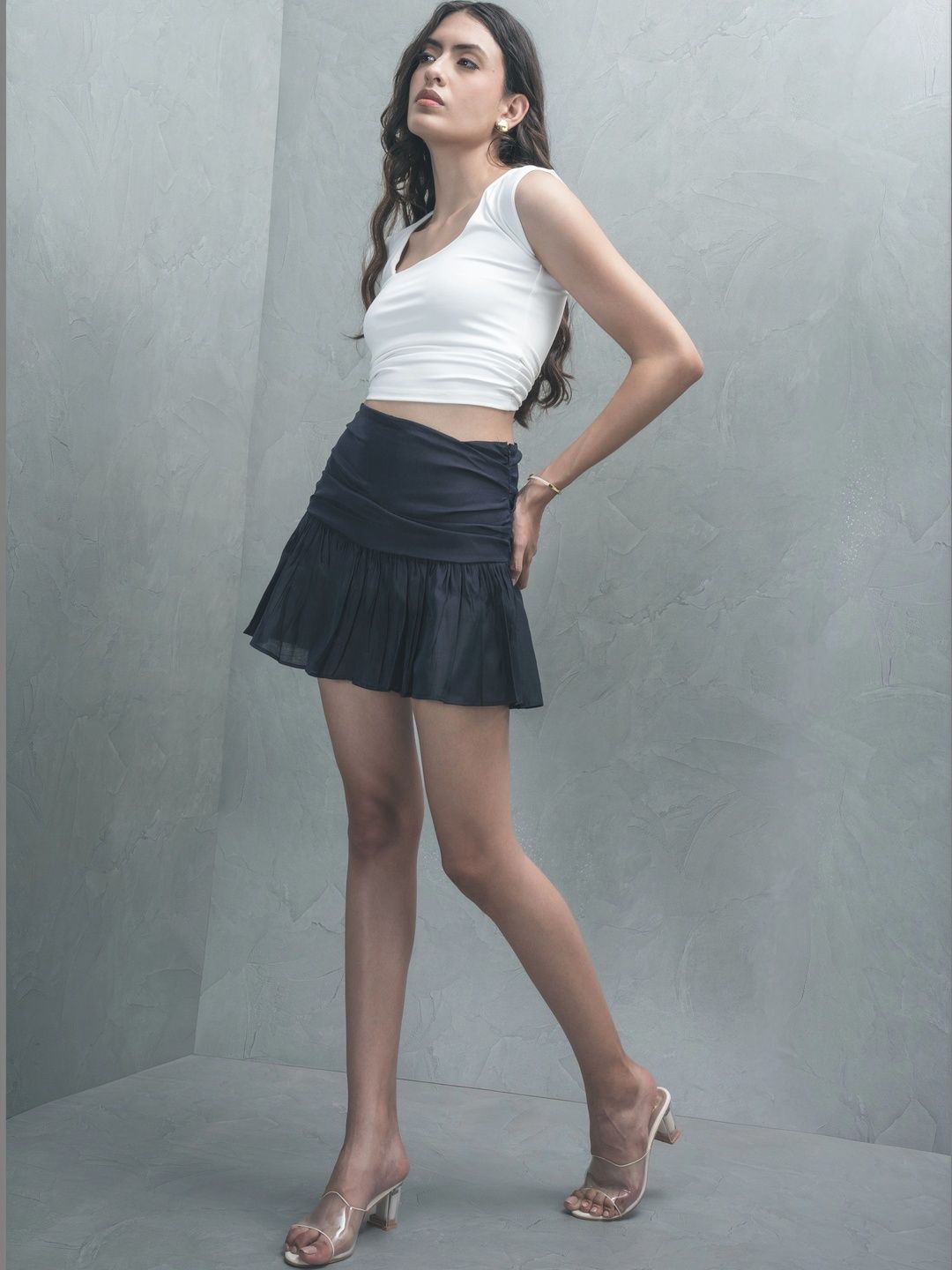 COLOR CAPITAL Women Mini Flared Skirt-picture-33