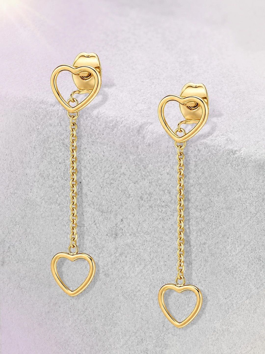 MAZZINI Heart Shaped Drop Earrings-picture-19