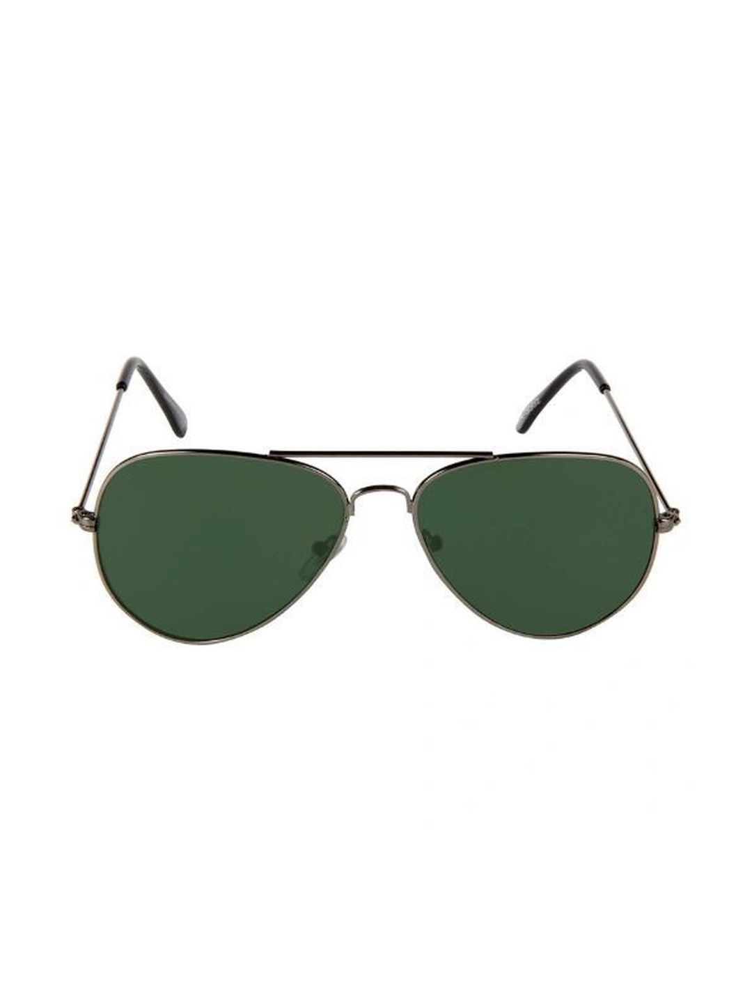 Roadster Unisex Green Lens & Gunmetal-Toned Aviator Sunglasses with-image-47