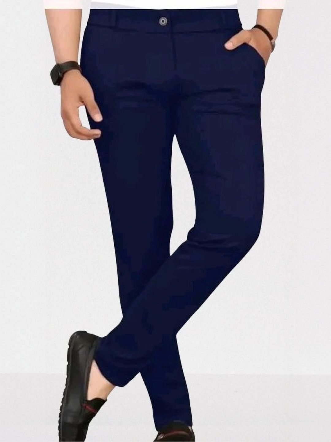 Nitya TrackP Men Smart Slim Fit Trousers-picture-35