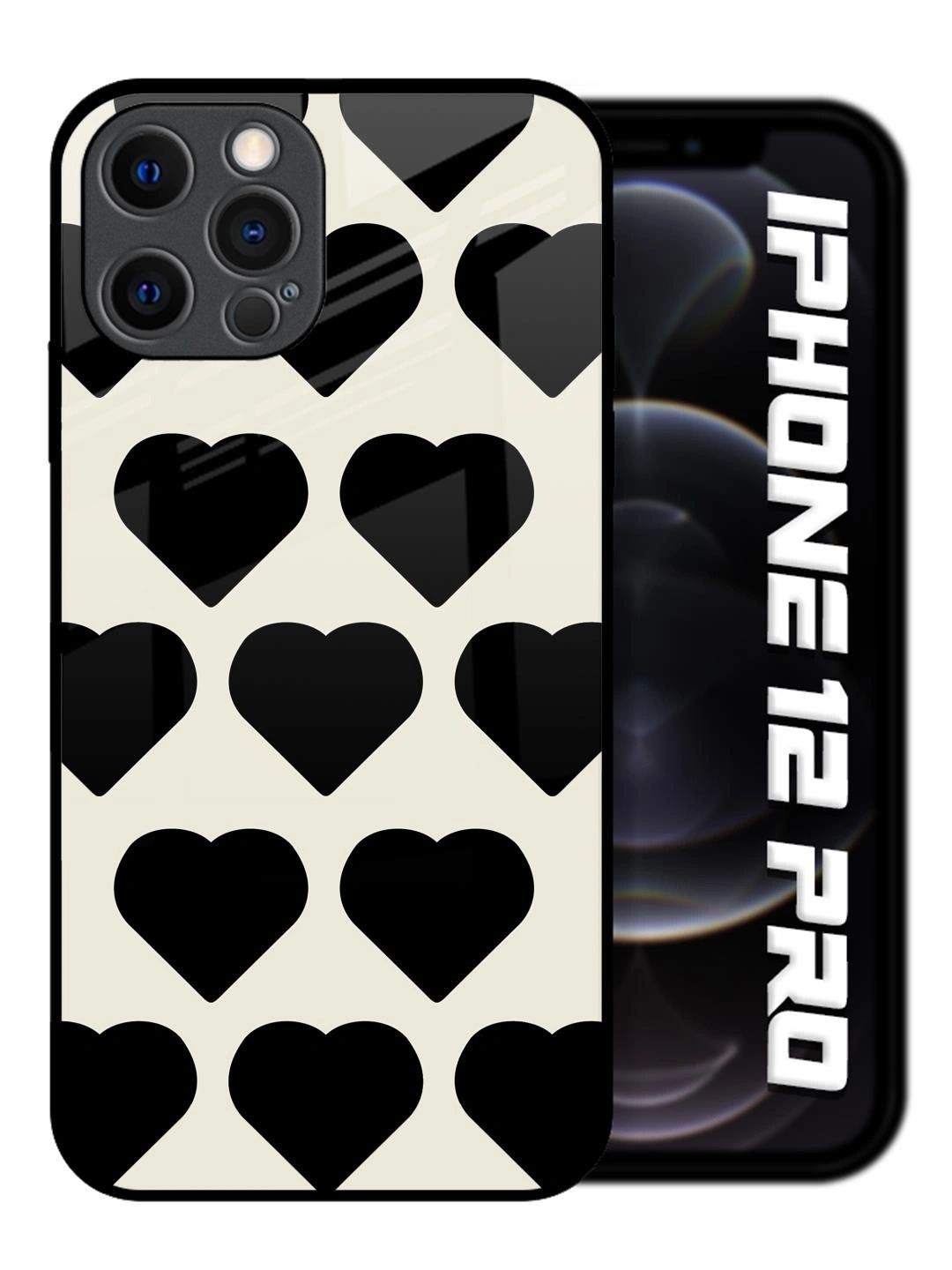QRIOH Geometric Printed iPhone 12 Pro Back Case Mobile Accessories-picture-20