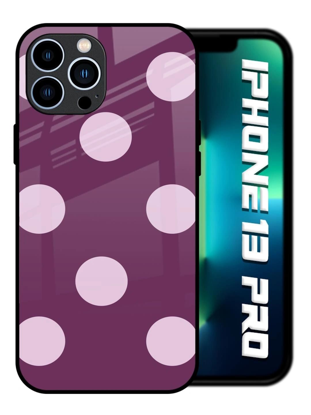 QRIOH Geometric Printed iPhone 13 Pro Back Case Mobile Accessories-picture-38