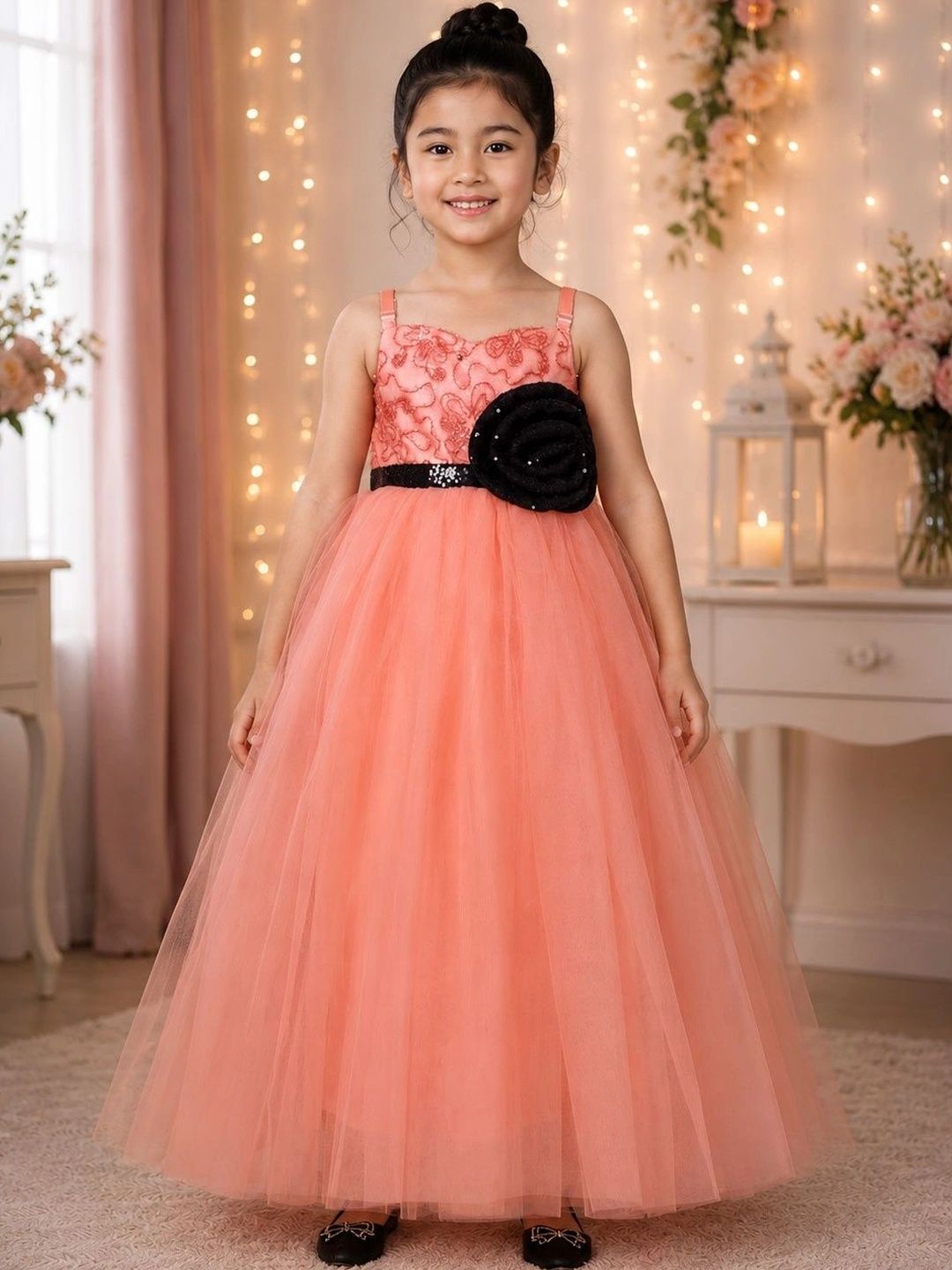 Miss & Chief Embellished Ruffled Net Maxi Dress-picture-46