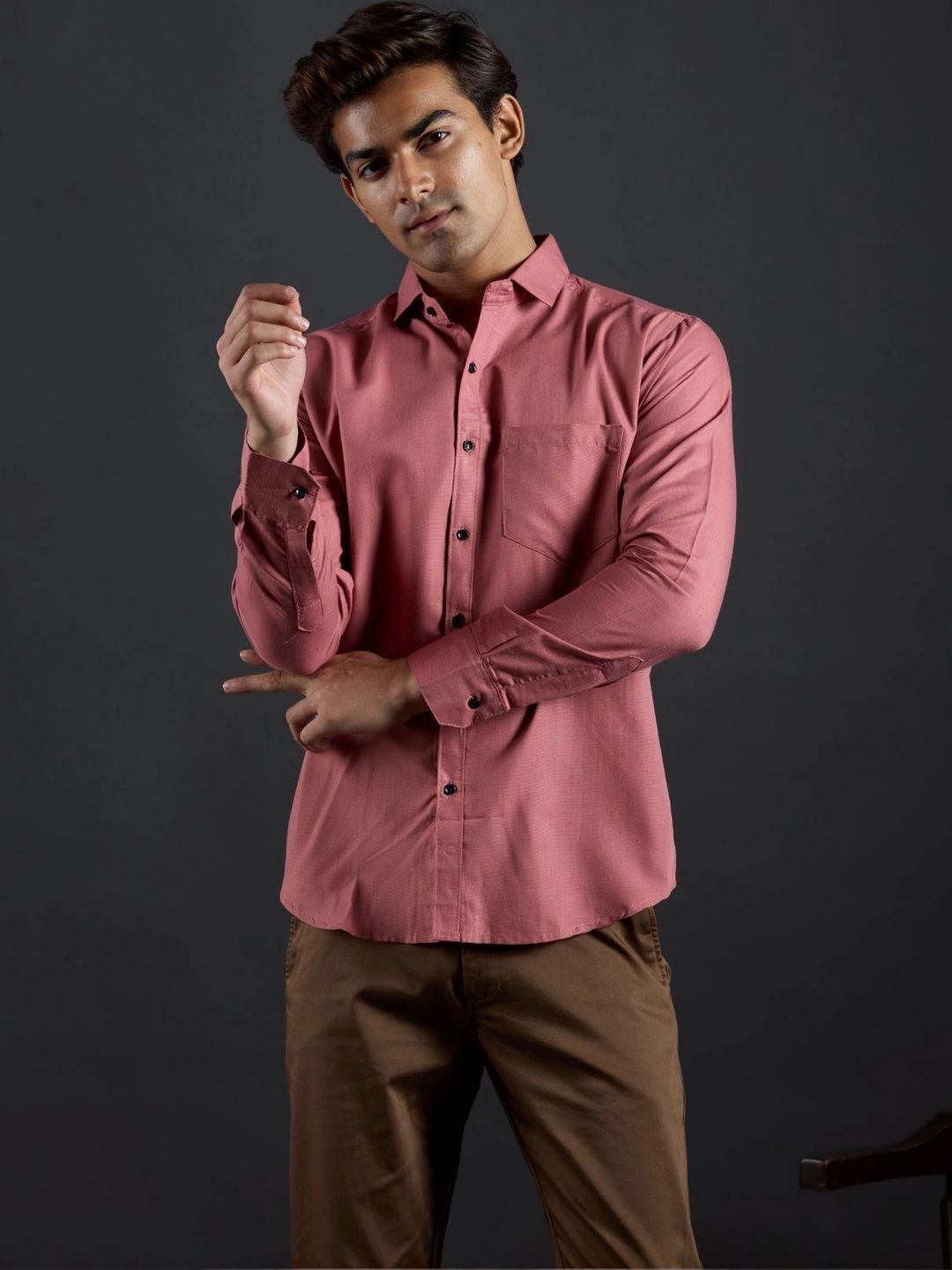 HERE&NOW Men Slim Fit Formal Shirt-picture-26