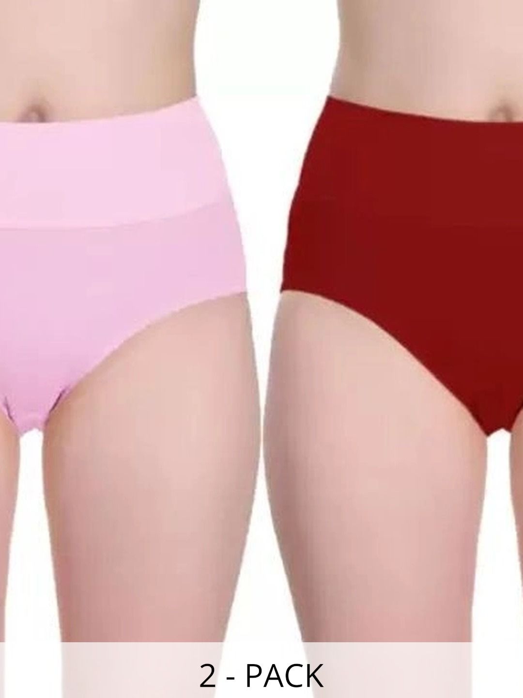 Bebron Women Pack of 2 Assorted Basic Briefs-picture-26