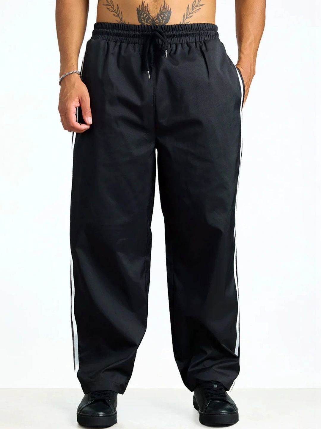 Bonkers Corner Men Relaxed Fit Striped Track Pants-image-33