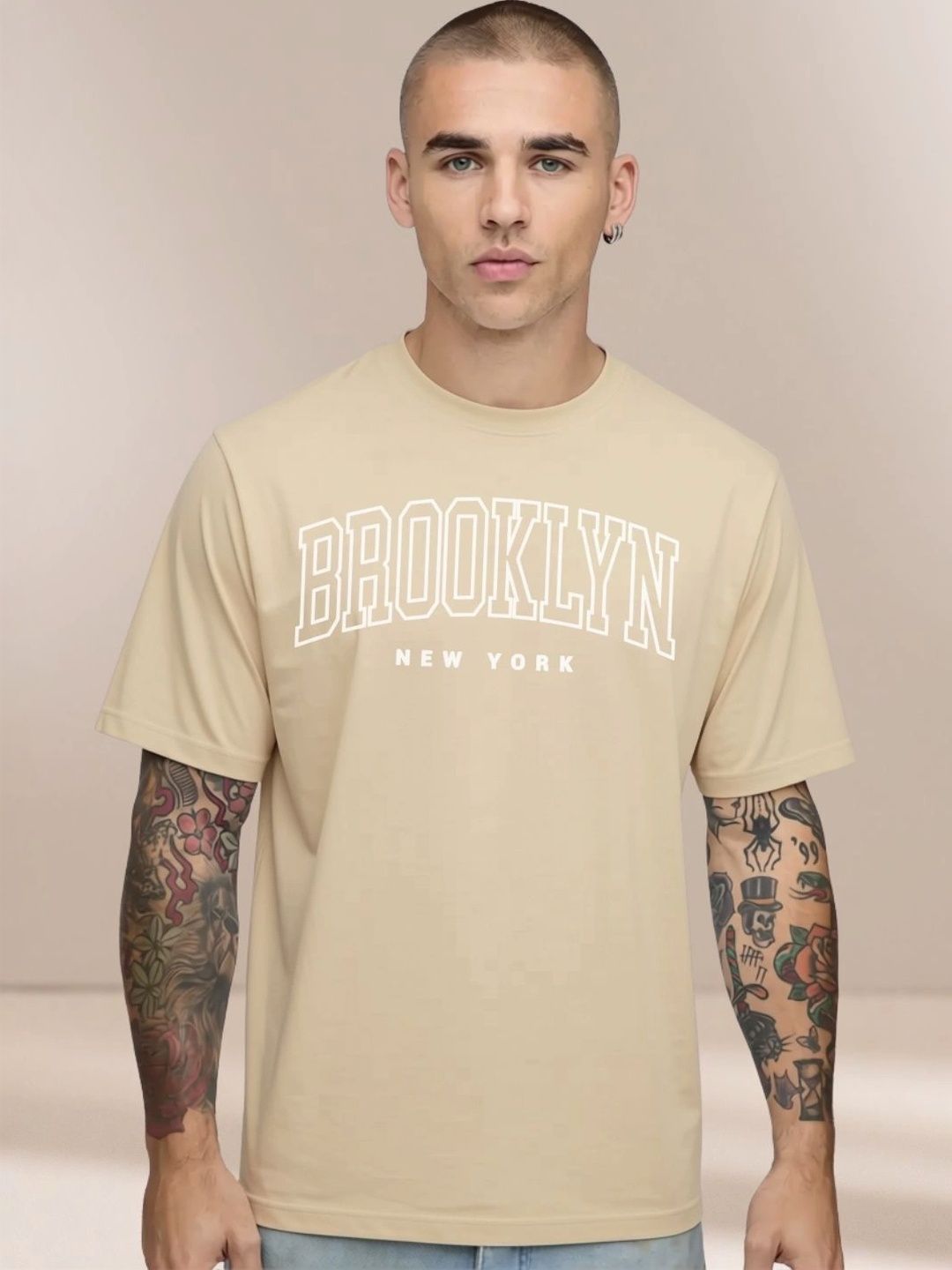 MEG FASHION Men Typography Printed T-shirt-picture-42