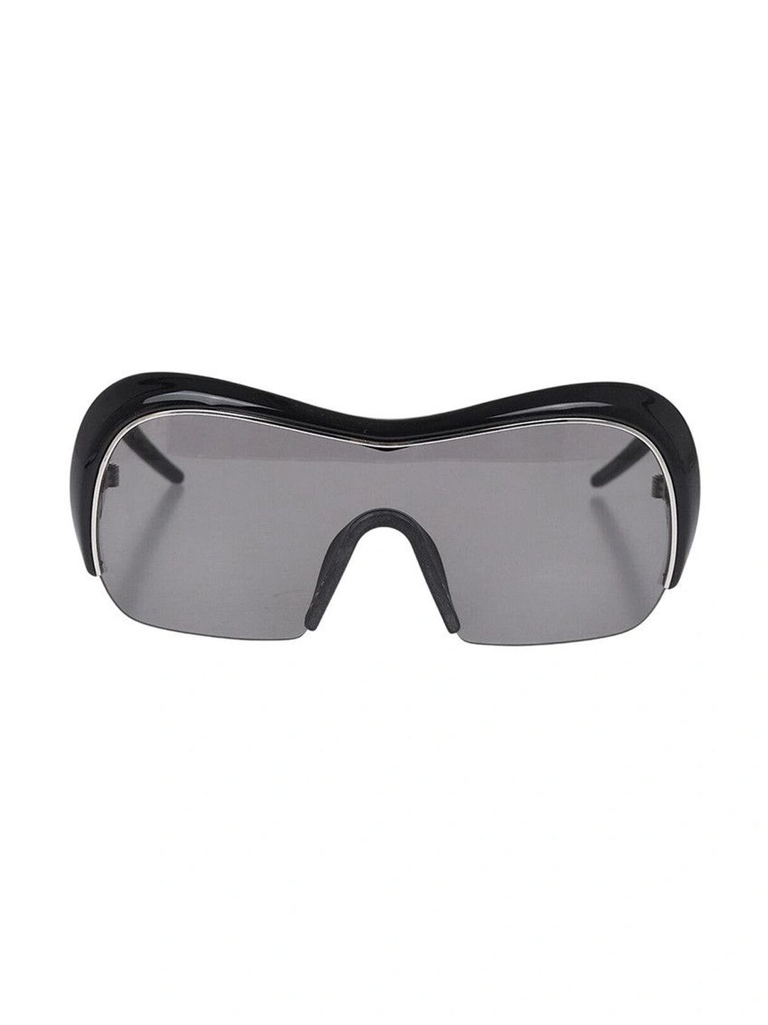 Givenchy Unisex Grey Lens & Black Shield Sunglasses with-image-31