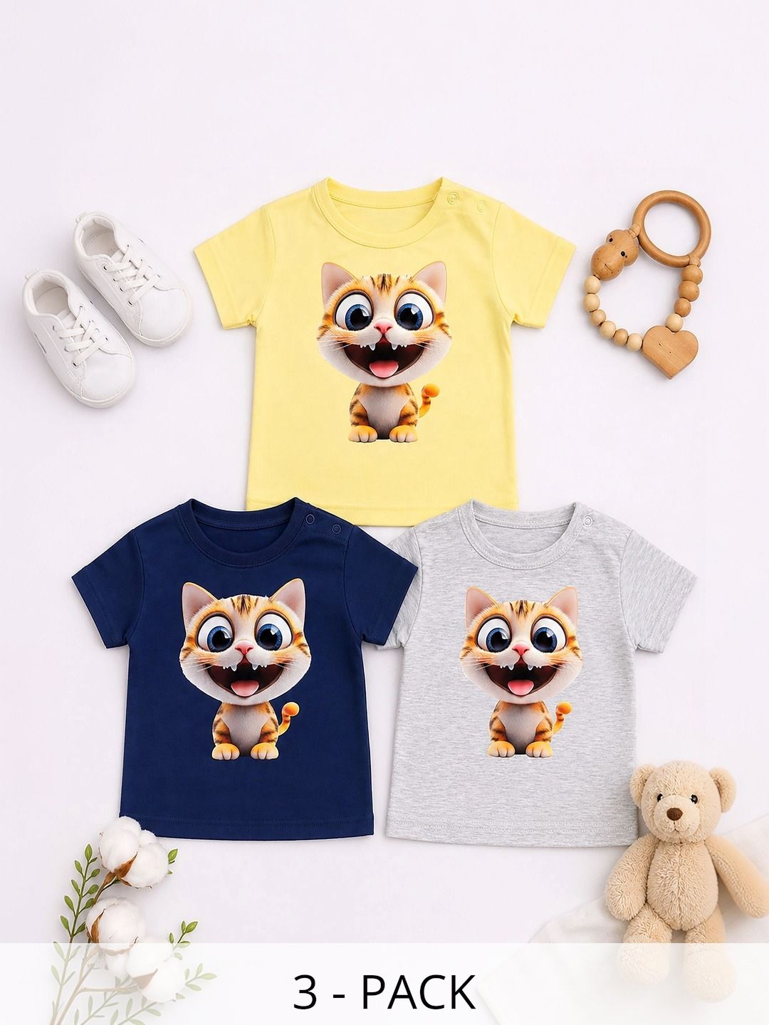 THE MAPLES FASHION Boys 3 Printed T-shirt-picture-47