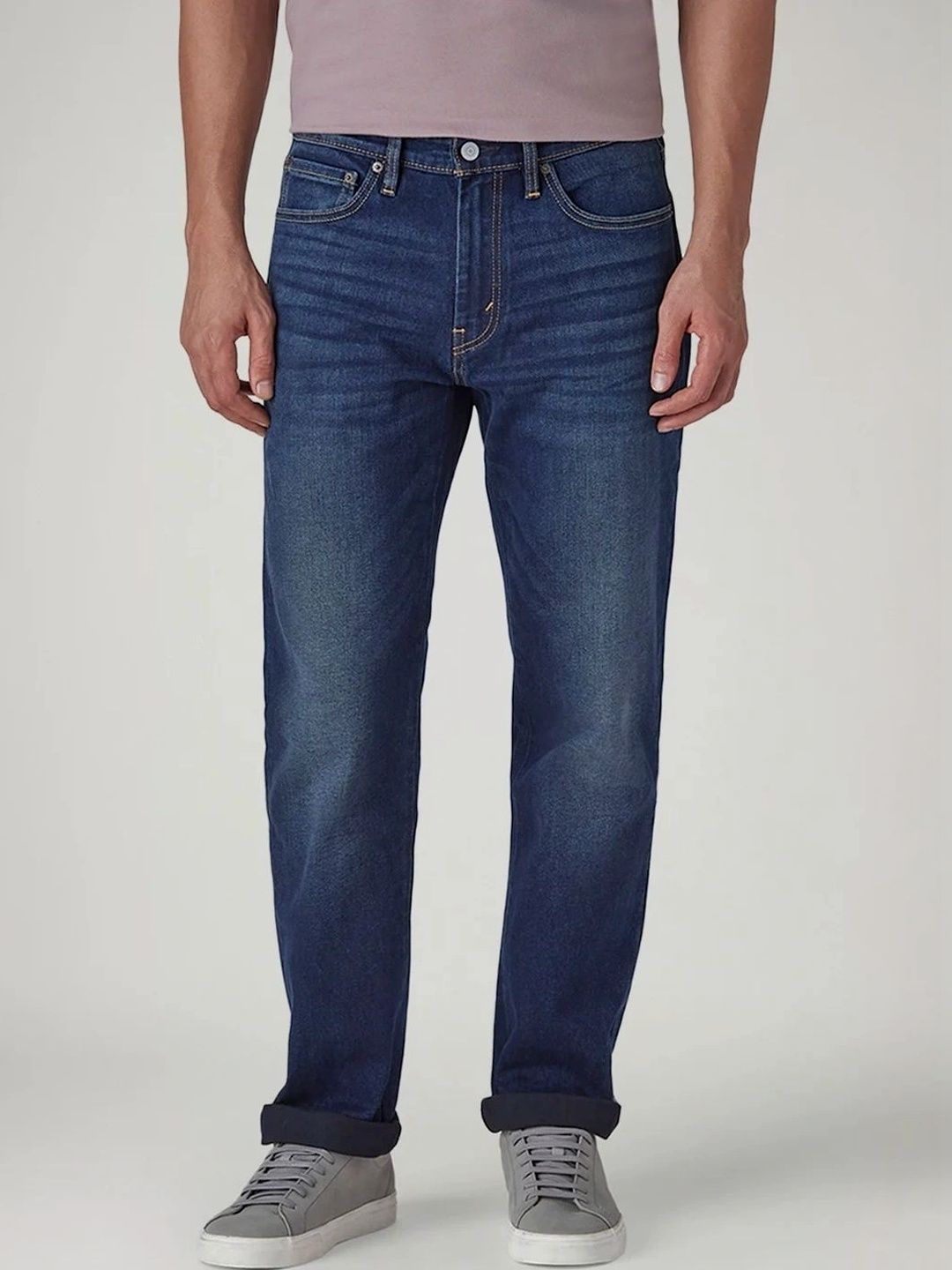 Levis Men Classic Tapered Fit Mid-Rise Light Fade Stretchable Jeans-picture-45